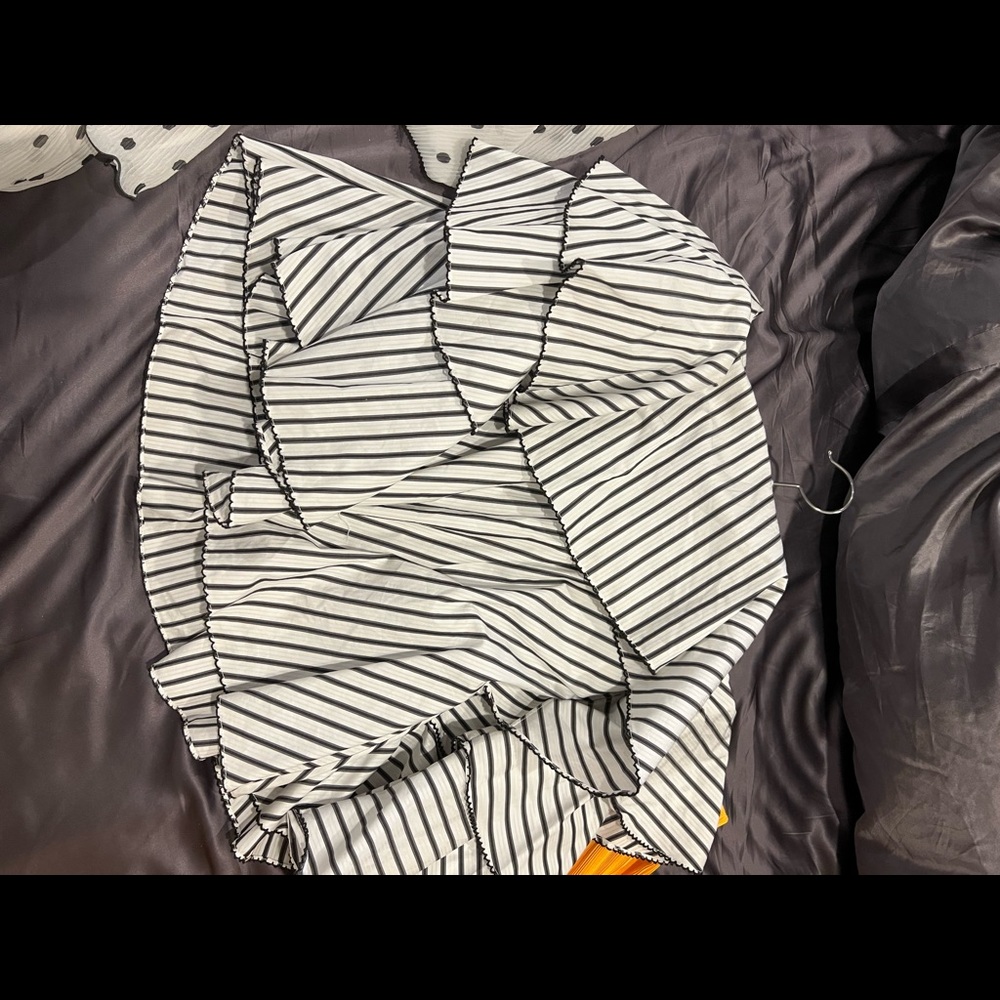 Caroline Constas Striped Off-The-Shoulder Blouse